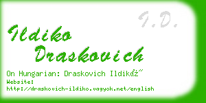 ildiko draskovich business card